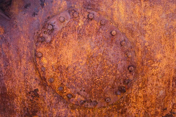 Старий Іржавий Метал Гранжевий Фон Залізний Ствол Цистерна — стокове фото