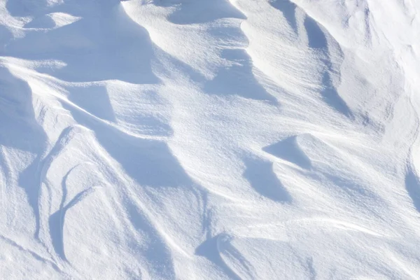 Textura Nieve Día Soleado Invierno — Foto de Stock