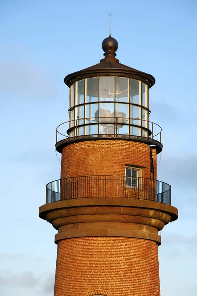 Уникальная Башня Брик Маяка Аква Острове Мартас Виньярд Штате Массачусетс — стоковое фото