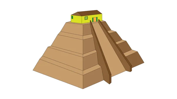 Aztek Basamağı Piramidindeki Tapınak