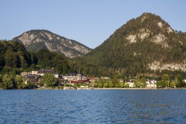 Fuschlsee in the Salzkammergut, Avusturya, 2019