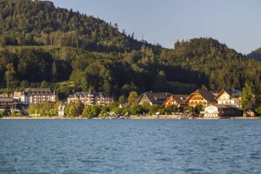 Fuschlsee in the Salzkammergut, Avusturya, 2019