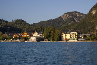 Fuschlsee in the Salzkammergut, Avusturya, 2019