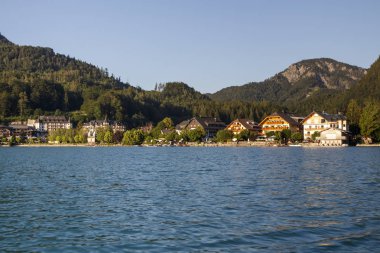 Fuschlsee in the Salzkammergut, Avusturya, 2019