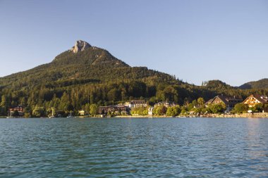 Fuschlsee in the Salzkammergut, Avusturya, 2019