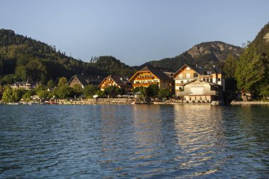 Fuschlsee in the Salzkammergut, Avusturya, 2019