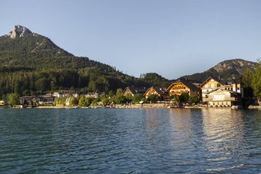 Fuschlsee in the Salzkammergut, Avusturya, 2019