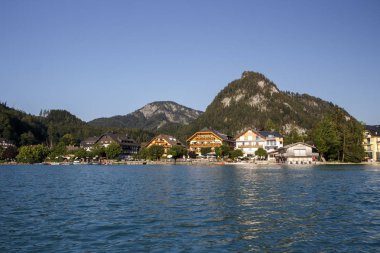 Fuschlsee in the Salzkammergut, Avusturya, 2019