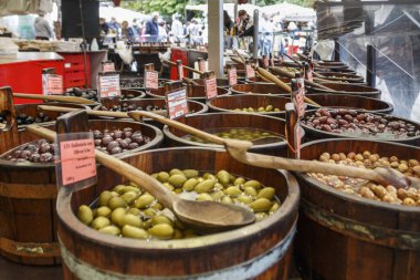 Münih, Almanya 'da Viktualienmark, 2015