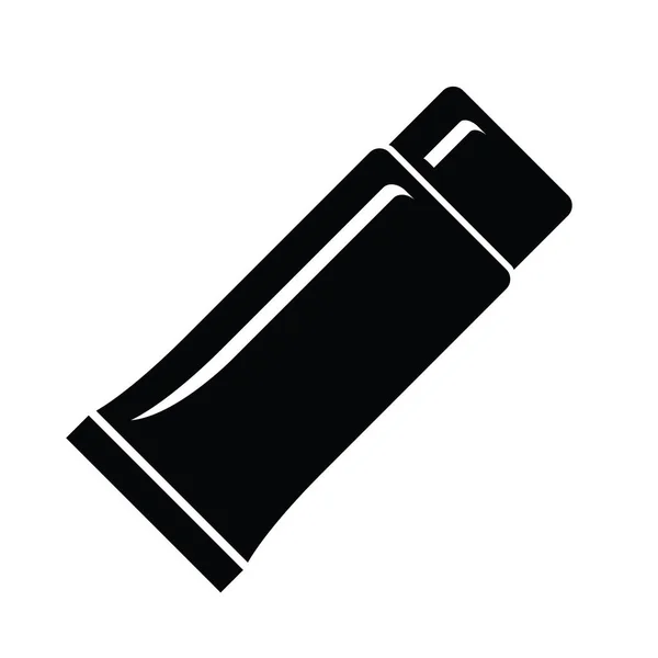 Tube Behållare För Grädde Ikonen Enkel Illustration Tube Behållare För — Stock vektor