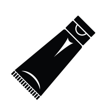 Tüp Krem simgesi kapsayıcısı. Web için krem vektör simge için tüp kapsayıcısının basit örnek