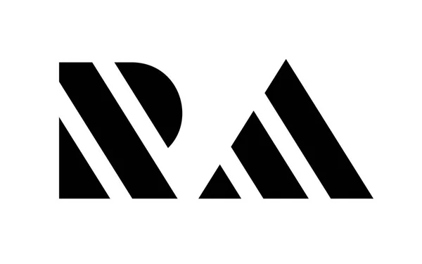 Carta Modelo Triângulo Listra Logotipo Ilustração Simples Letra Imagem Vetorial —  Vetores de Stock
