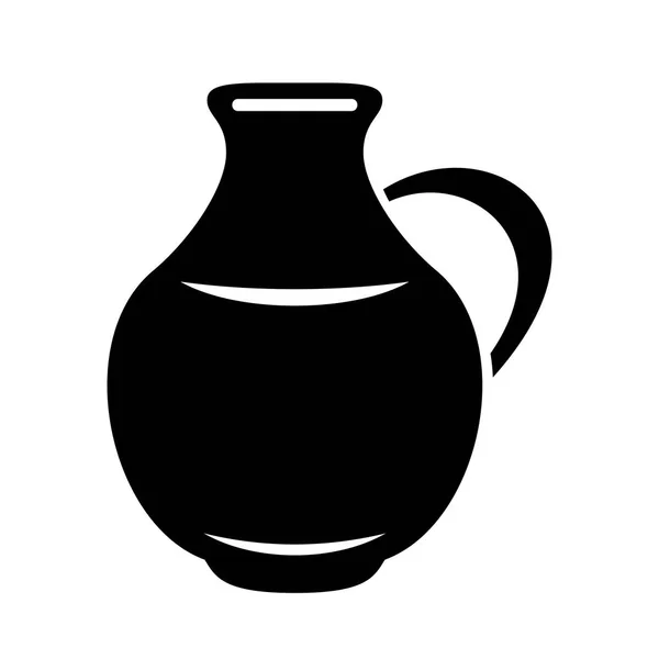 Pot Pour Bidon Lait Eau Icône Simple Illustration Vectorielle Logo — Image vectorielle