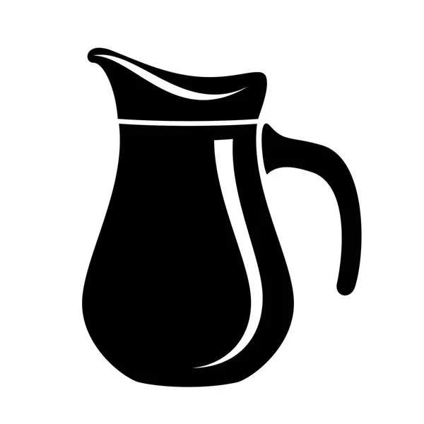 牛奶或水罐的水罐 标识的简单图标网页或打印设计的矢量插图 — 图库矢量图片