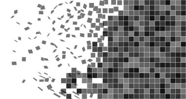 Duvar karoları uçmak kır. Tuğla yıkıma. Ara duvar karoları sinek imha tuğla vektör görüntü web için basit vektör çizim