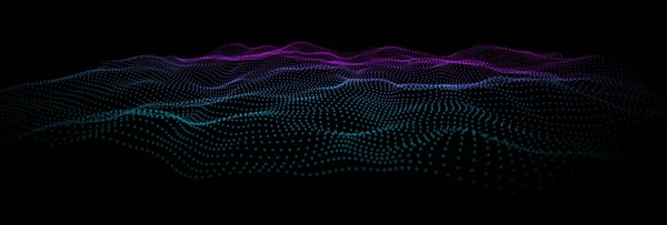 Renkli bilgi dalga noktalar dan... HUD mavi düğümleri parçacık dalgası olarak. Patlama veri sıçrama noktaları. Cyber UI renk vektör dans dalga biçimi içeren bir dizi. Baskı veya web tasarım için vektör öğeleri.