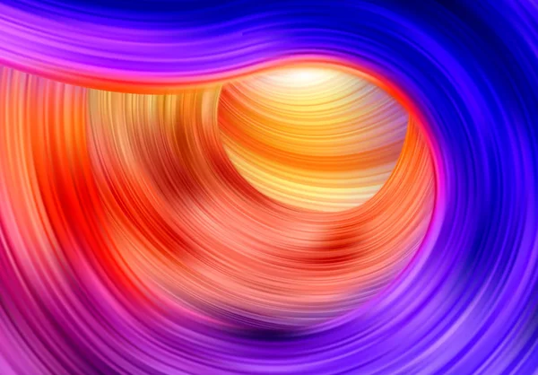 Colorful Flow Light Background Realistic Liquid Wave Funnel Color Tornado — Stock Vector