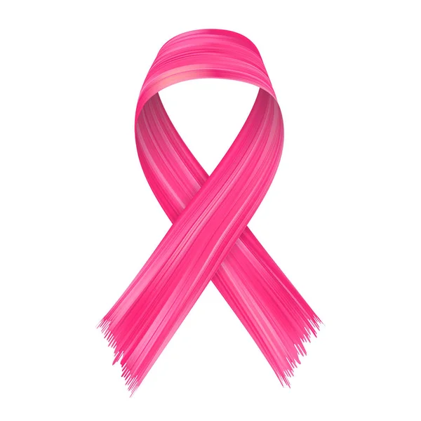 Pink Ribbon Flow Breast Cancer Awareness Symbol Brushstroke Transparent  Background Stock Vector by ©apelsyn3.gmail.com 209791990