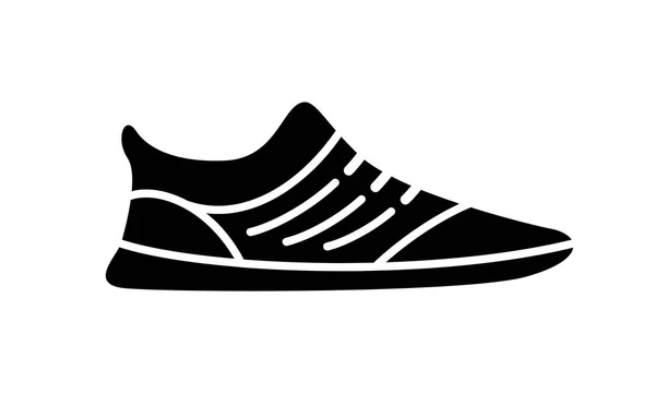 Icône Chaussures Course Illustration Simple Fitness Sport Chaussure Gym Graphiques — Image vectorielle