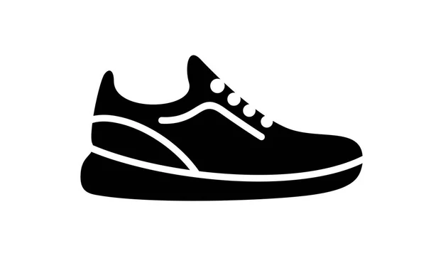 Icono Zapatos Para Correr Ilustración Simple Fitness Deporte Zapato Gimnasio — Vector de stock