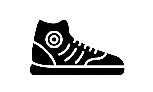 Иконка Обуви Простая Иллюстрация Фитнеса Спорта Спортивная Обувь Векторный Знак — стоковый вектор