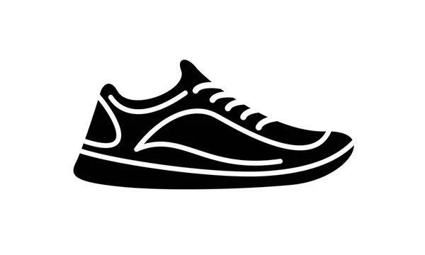 Icône Chaussures Course Illustration Simple Fitness Sport Chaussure Gym Graphiques — Image vectorielle