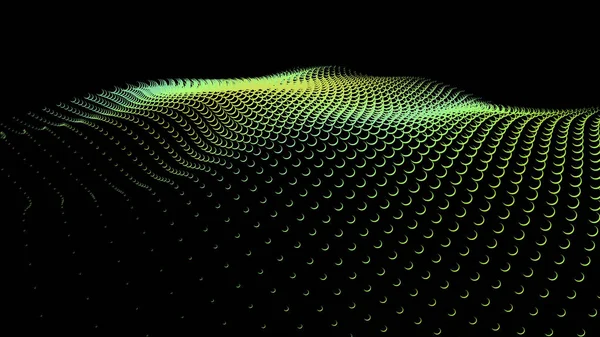 Equalizer'ı görselleştirme nokta dalga vektör afiş için
