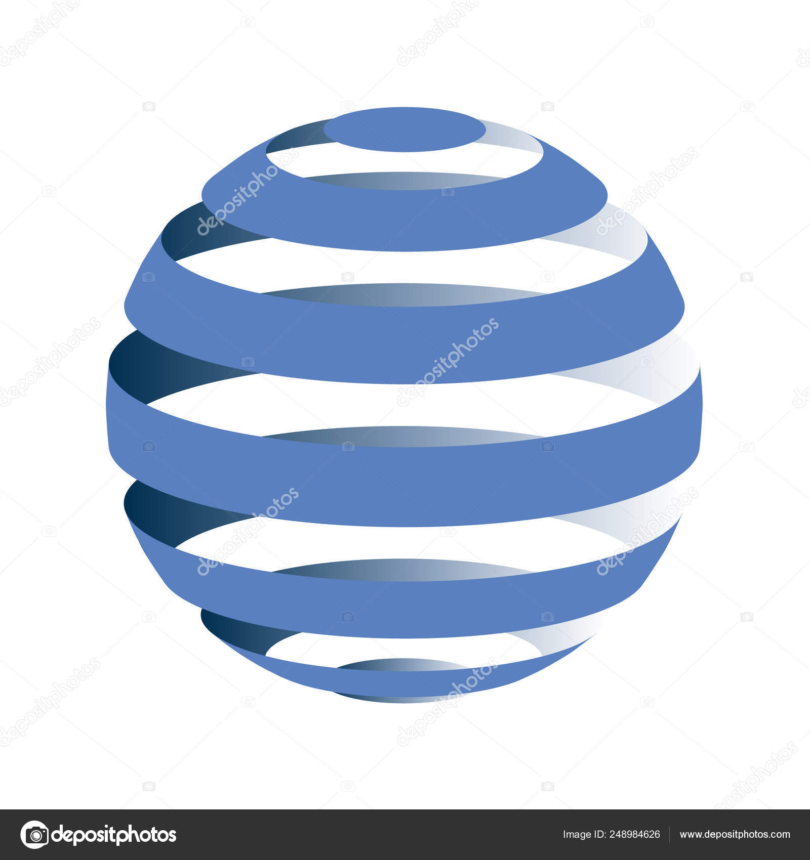 Striped globe. Round abstract circle vector sign. Stock Vector by  ©apelsyn3.gmail.com 248984626, image size:1600x1700