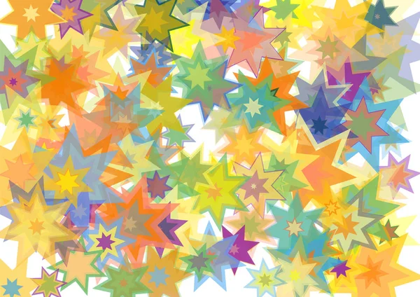 Stars colorful texture rays array vector image. — Stock Vector