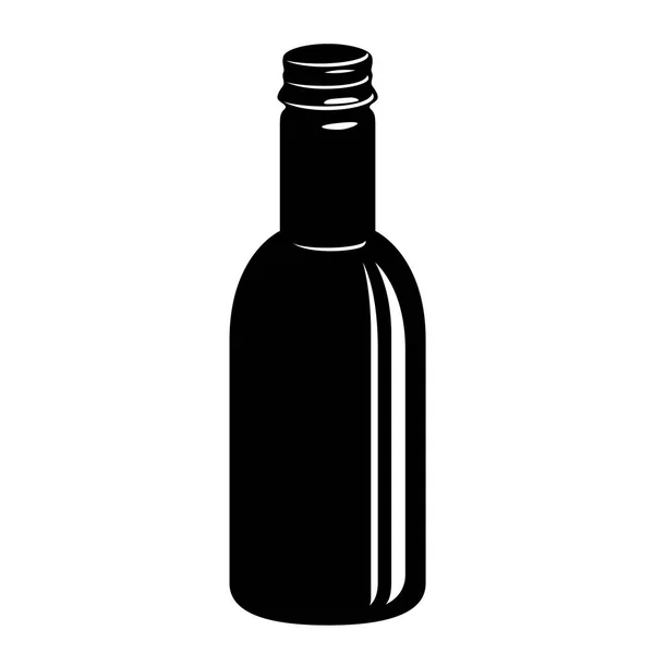 Bottle of medicine with cap simple style icon. — Stock Vector