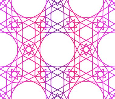 Yıldız dizi ile soyut Arapça seamless modeli.