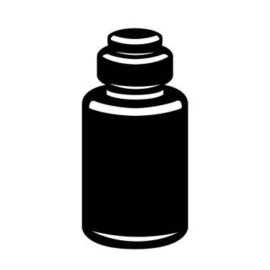 Cap basit stil ikonu ile tıp şişe.