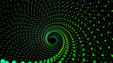 Nokta yapısı 3d denizden girdap. Infinity huni.