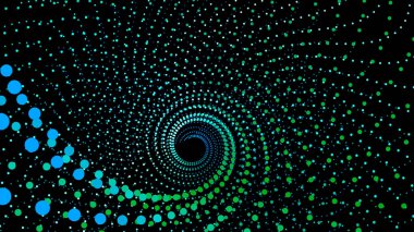 Nokta yapısı 3d denizden girdap. Infinity huni.