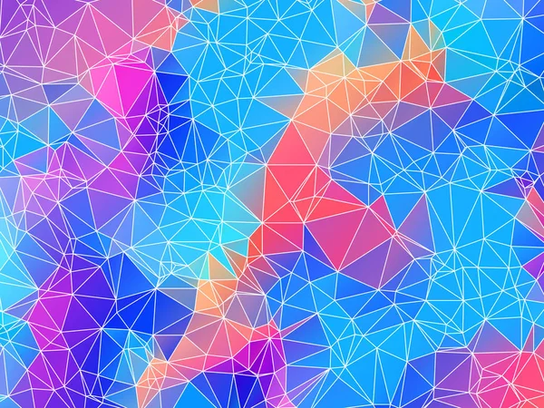 Triangles texture colorée abstraite forme nette ensemble — Image vectorielle