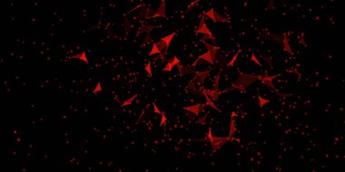 Patlama üçgenleri veri akışı bulut kaos tasarımı