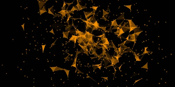 Triangoli di esplosione flusso di dati progettazione caos cloud — Vettoriale Stock
