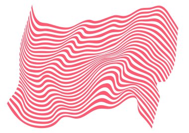 Zebra ve kaplan çizgileri bayrak desenli dalga.