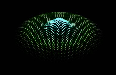 Düğüm yüzeyi, parlayan deniz dalgası. Veri bırakma bilgisi. Dinamik parçacıklardan istatistiksel akış. Düğüm zinciri. Kavşakların renkli ışıkları parıldıyor.