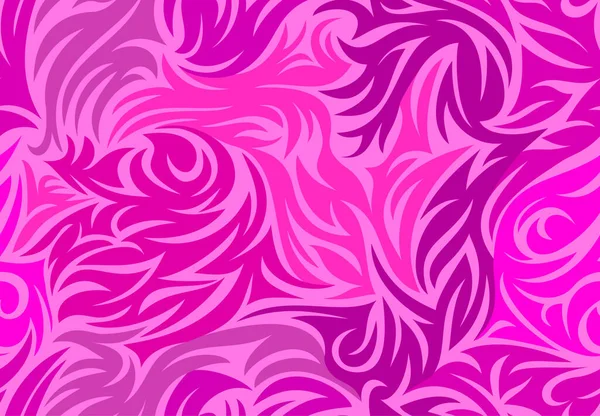 シームレスな入れ墨の花の部族の背景 ピンクのエンベロープループパターン再現性のあるゼンバ迷彩迷路 ベクトルの詳細カラフルなクリア画像 最小ノード — ストックベクタ