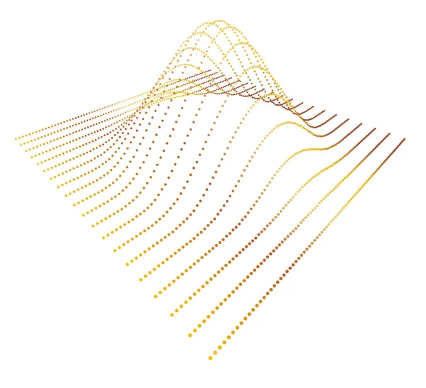 Datenschnitt Volumen Der Verteilungsfunktion Von Punktdaten Dreidimensionaler Fluss Analytischer Informationen — Stockvektor