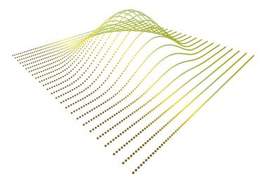 Kara delik uzayı bozuyor. Fonksiyonun pürüzsüzlüğünü gösteren üç boyutlu parçacık akışı. Yeni enerji sentezi.