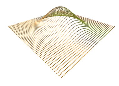 Kara delik uzayı bozuyor. Fonksiyonun pürüzsüzlüğünü gösteren üç boyutlu parçacık akışı. Yeni enerji sentezi.