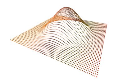 Kara delik uzayı bozuyor. Fonksiyonun pürüzsüzlüğünü gösteren üç boyutlu parçacık akışı. Yeni enerji sentezi.