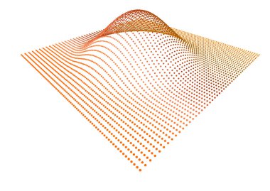 Kara delik uzayı bozuyor. Fonksiyonun pürüzsüzlüğünü gösteren üç boyutlu parçacık akışı. Yeni enerji sentezi.