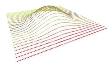 Kara delik uzayı bozuyor. Fonksiyonun pürüzsüzlüğünü gösteren üç boyutlu parçacık akışı. Yeni enerji sentezi.