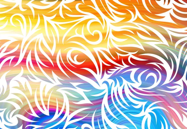 Неровные Полосы Покрытые Изгибами Объемная Оболочка Изогнутой Лентой Таинственная Краска — стоковый вектор