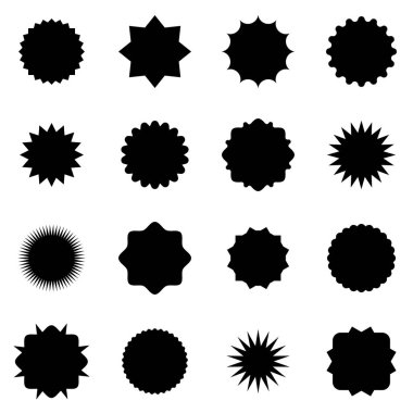 Özel teklif satış etiketi. Sunburst etiket simgesi. İndirim teklif fiyat etiketi, reklam kampanyası için sembol. Satış promosyon pazarlama, indirim etiketi. Simge beyaz arka planda yalıtılmış. Vektör çizimi