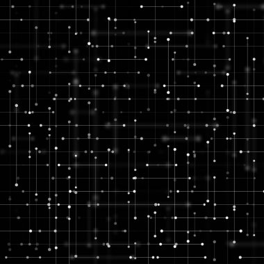 Vektör illüstrasyonu bilgi düğümlerini birbirine bağlayan küresel bir ağ hissi yaratır ve teknolojik etkileşimi, veri alışverişini sembolize eder.