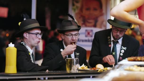 Schützenfest Oder Traditionelles Schützenfest Sassenberg Bei Münster Westfalen — Stockvideo